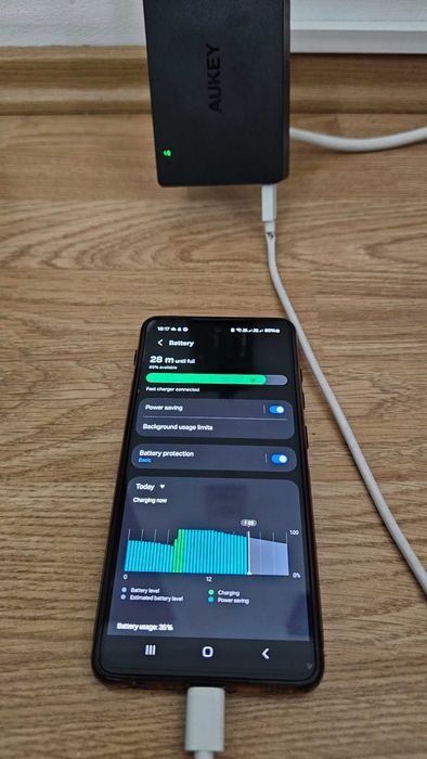 Aukey Încărcător Fără Cablu cu 6 Porturi USB-A 60W Quick Charge 3.0 Negru