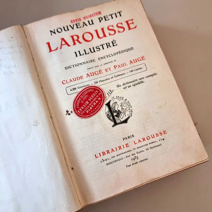Dictionar Nouveau Petit Larousse Illustre 1937