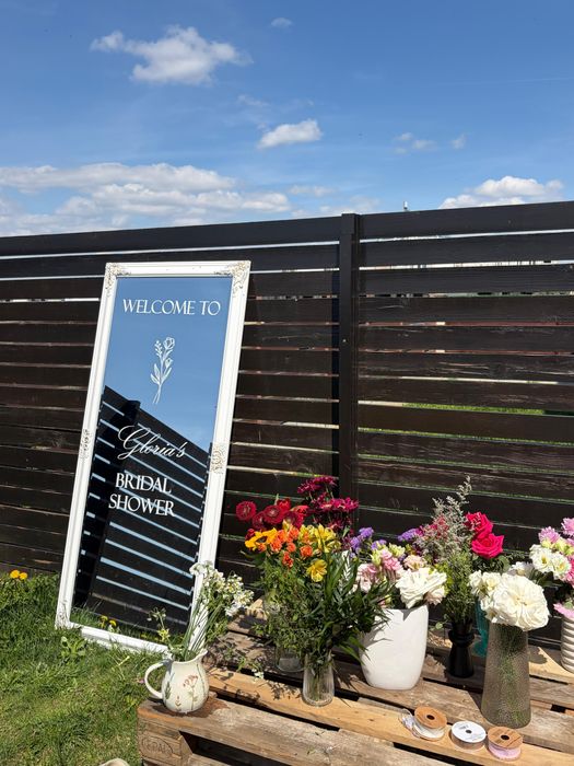 Oglindă Personalizată Evenimente - Welcome Sign