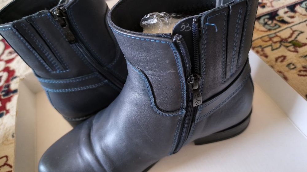 Продам кожаные сапоги, размер 37