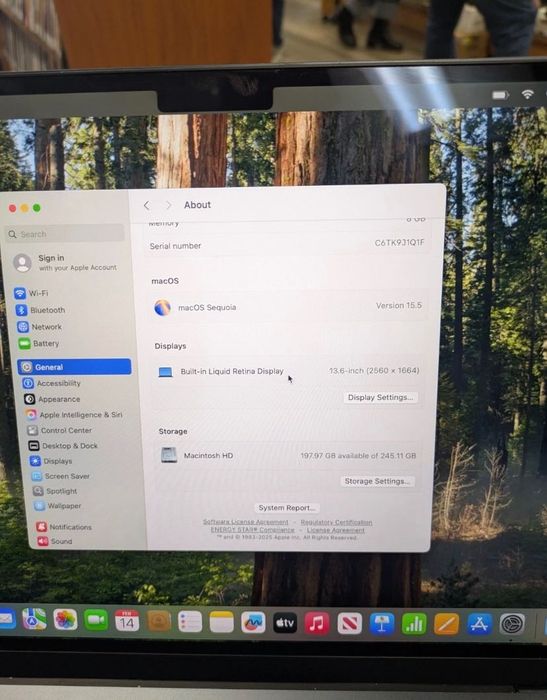 MacBook Air на M2 (8 GB / 256 GB)