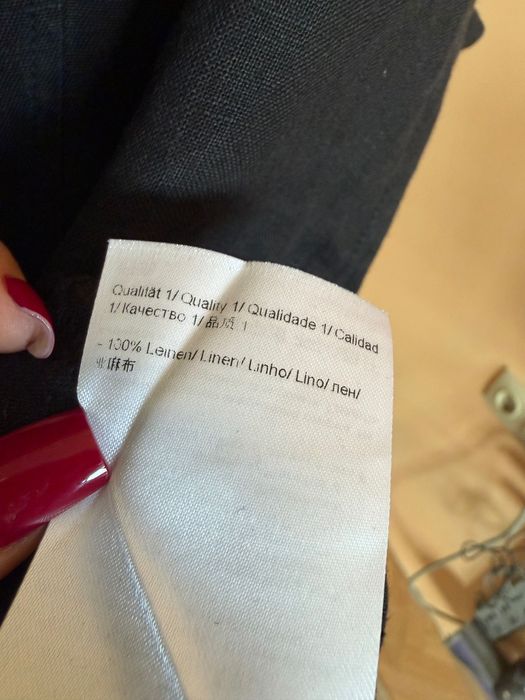 Черна ленена туника Escada Sport, размер S