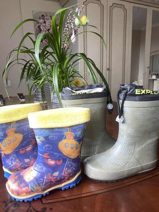 Резиновые  сапоги 24 и 29 размер