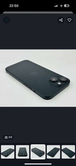 Iphone 15 100% 256gb