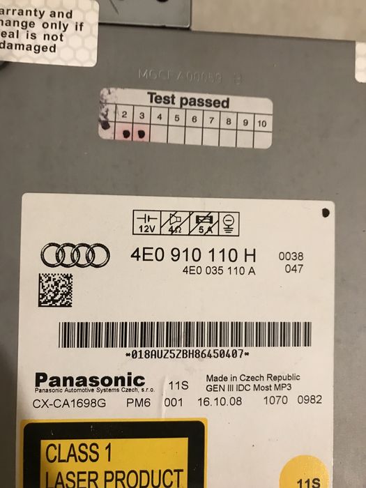 Audi CD MP3 changer за MMI 2G и 3G