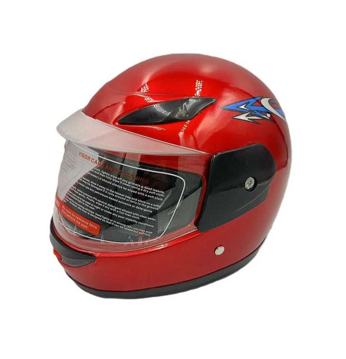 Детска каска за Мотор/Скутер/Мотопед Черна/Червена