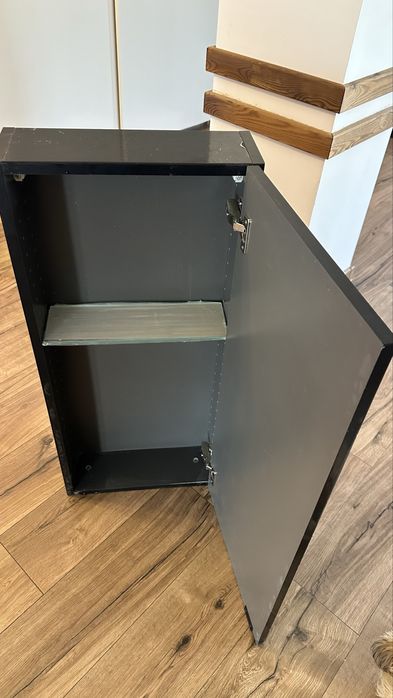 Dulap negru pentru baie 90x40x15 NOU cu folie