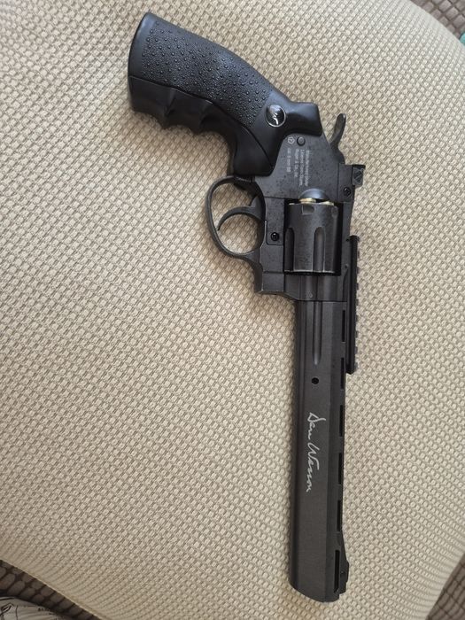 Pistol airsoft dan wesson rugger lung CO2 cu bile 6 mm 3 Joule