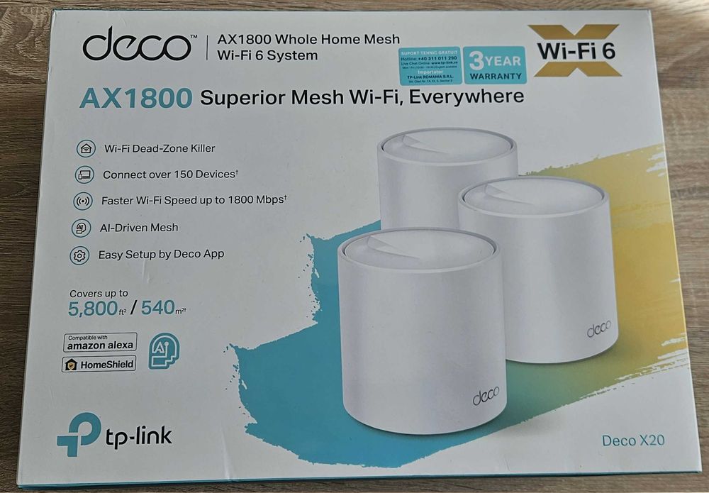 Deco X20 Wi-Fi Mesh система с два модула