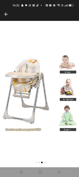 Scaun bebe 3 in unu