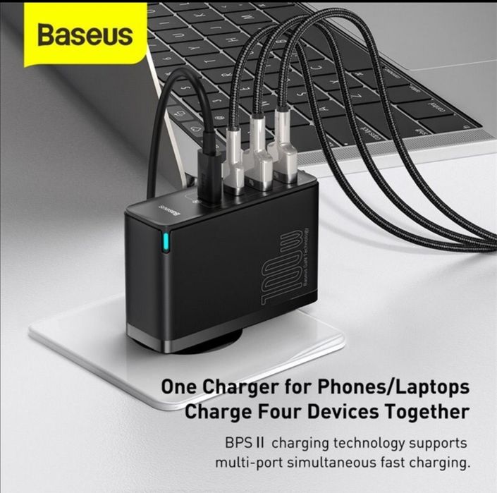 Зарядное устройство 100 ватт BASEUS GAN2 Ташкент Узбекистан