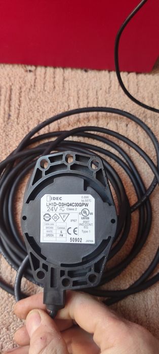 Lampa avertizare 24v verde alb