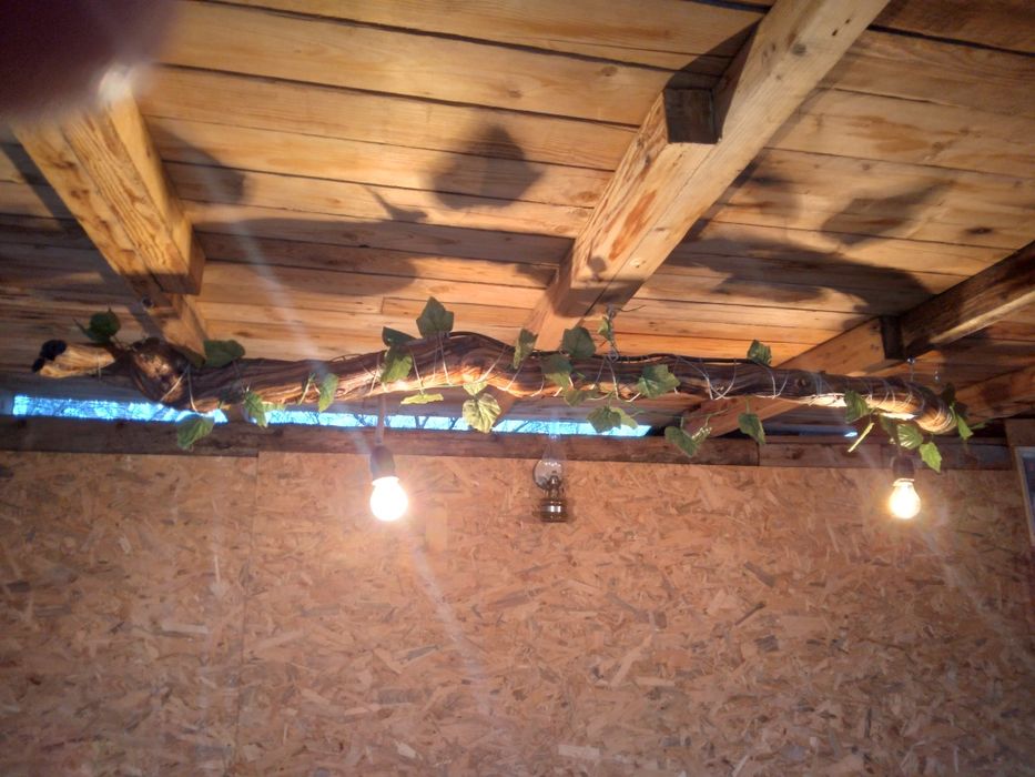 Ръчна Изработка на лампи, полилеи от лозови пръчки