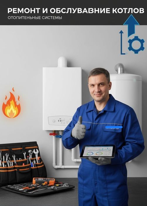 Промывка,ремонт газовых котлов