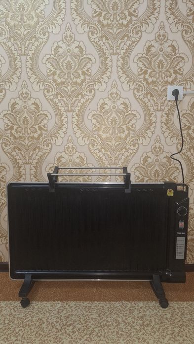 Масляный обогреватель, NIKAI, панельный, 2 режима черный