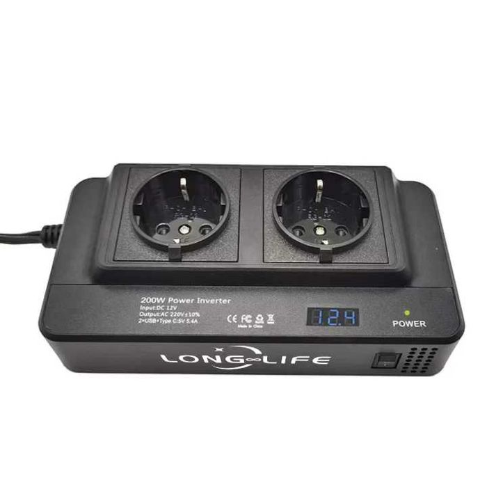 Invertor de Tensiune de la Priza Auto la Priza EU, Putere 400W