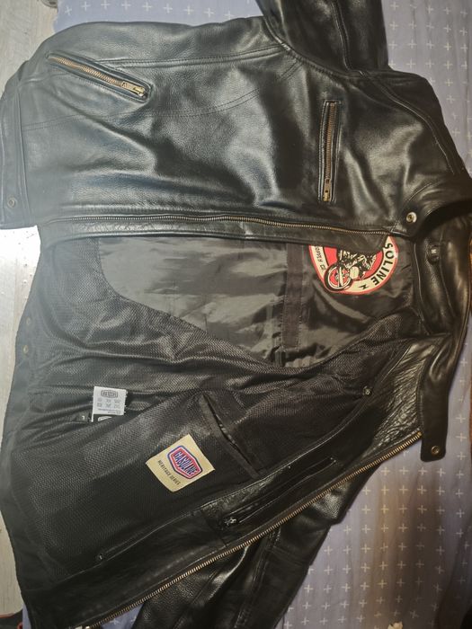 Geaca- jachetă GASOLINE  moto piele