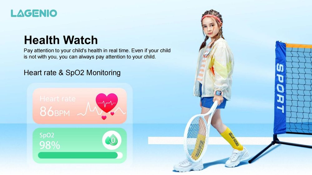 Висок клас 4G Смарт часовник за деца Lagenio K2 с мобилен интернет