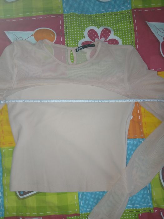 Блуза Zara и сатенен том Monki