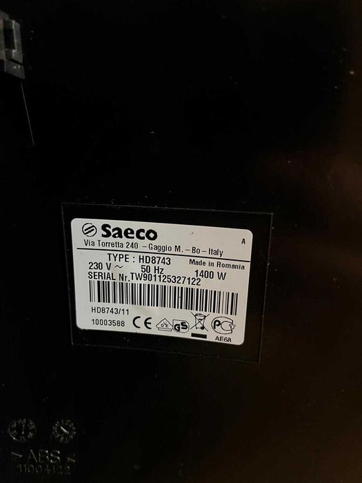 Esspresor cu cafea boabe - Phillips Saeco Xsmall HD8743