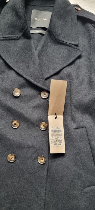 Palton dama Massimo Dutti amestec lana masura S