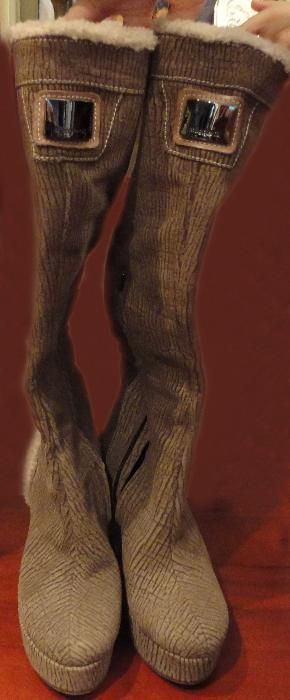 Cizme piele si blanita naturala 38