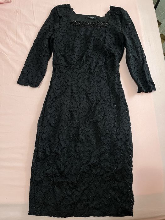 Черна блестяща рокля Orsay xS размер