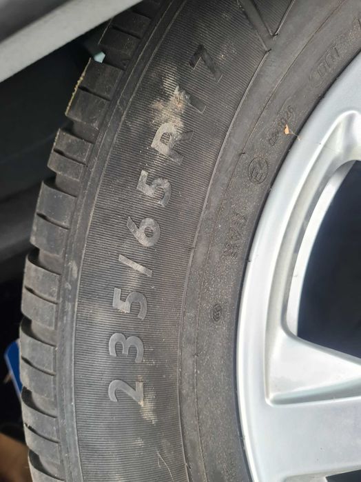 Vand jante + caucicuuri 245/65/17 M+S .