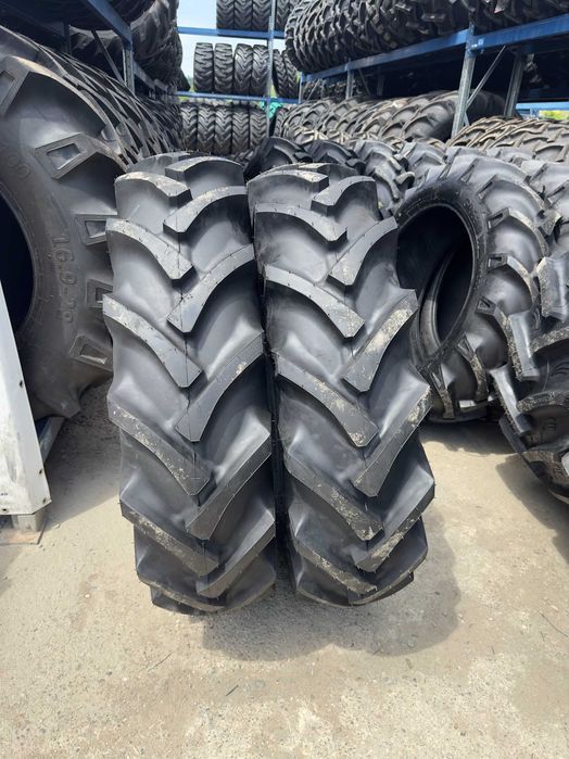 Anvelope 12.4-28 Gri noi cu 8 pliuri pentru tractor u445