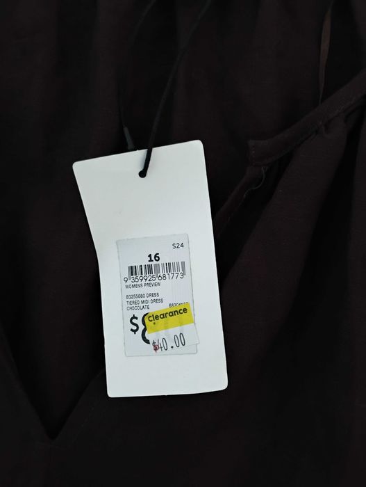 Кафява  лятна рокля