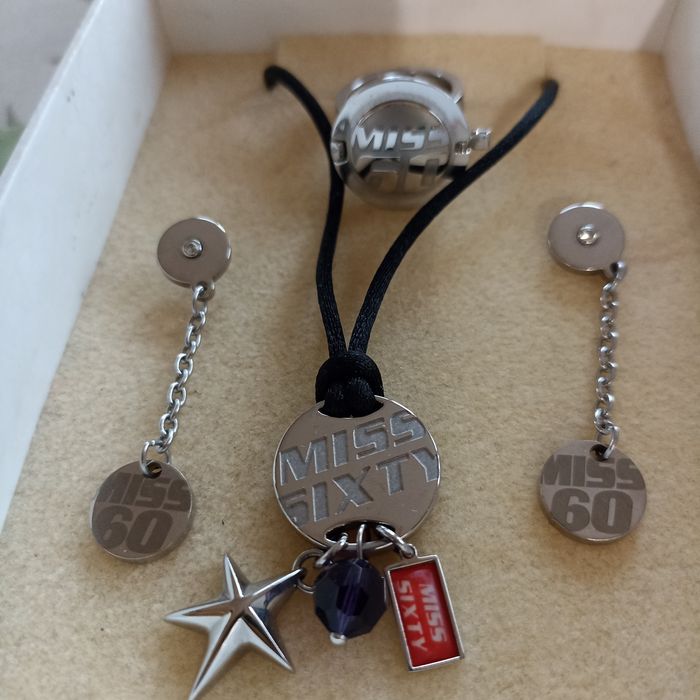 Комплект Miss Sixty колие+обеци +пръстен