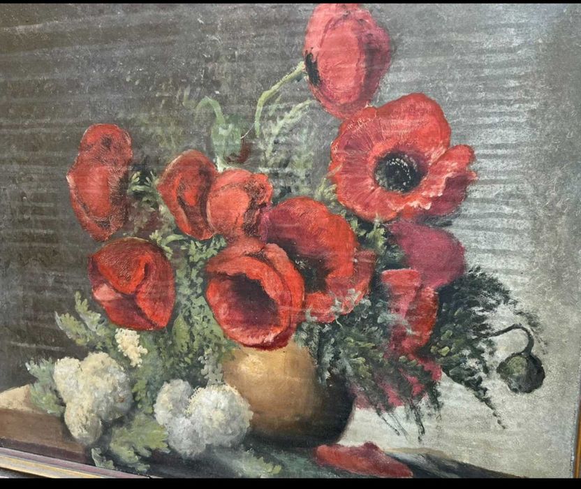 Макове– MAX STRECKENBACH– (GERMAN 1865-1936) Масло, платно! 84см/ 69см