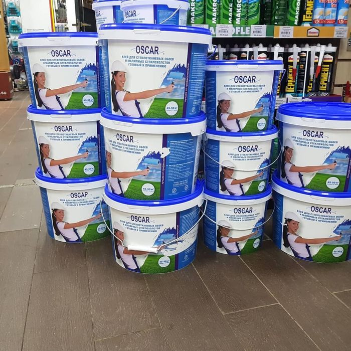 Стеклохолст малярный Oscar и клей (stekloxolst oscar) original Россия