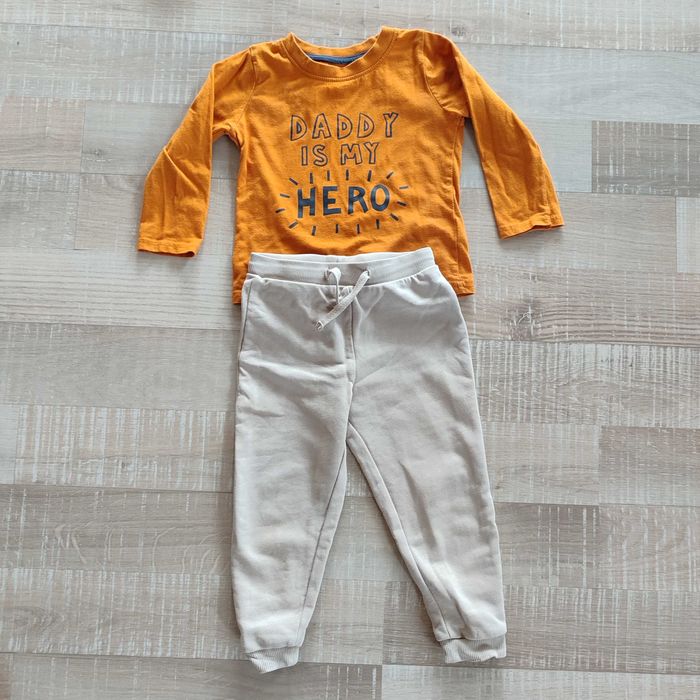 Лот дрехи за момче 92 блузи 2-3 г панталони пижама