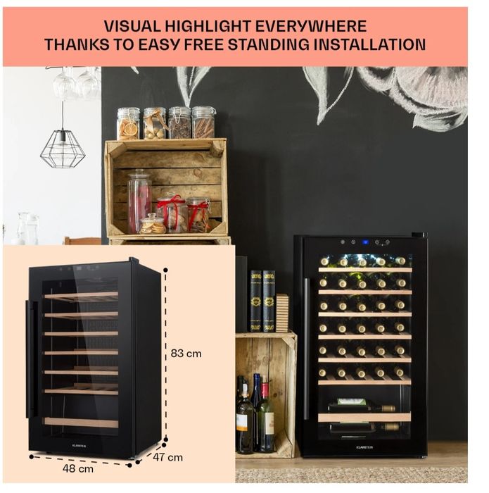 Хладилна витрина Klarstein 95L