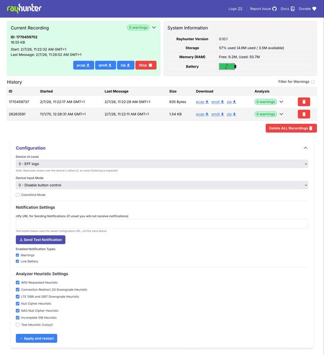 TP-Link M7350 с инсталиран Rayhunter (IMSI Catcher Detector) – готов за употреба