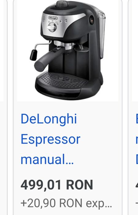 Expresor  cafea Breville și DeLonghi