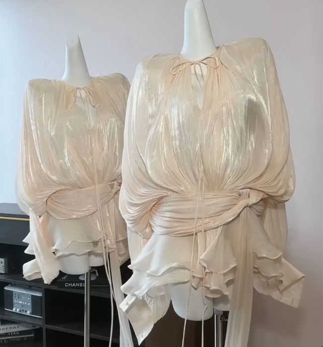 Рокля Miss Rosier в бежов цвят, S размер