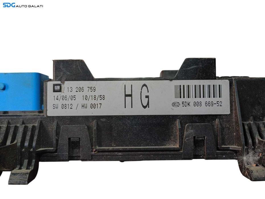 Panou Tablou Sigurante Opel Zafira B 2005 - 2011 Cod 13206759 5DK008669-52 [MA0113]
