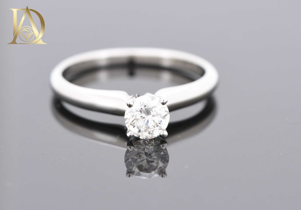 Нов Златен Пръстен с 0.46кт Естествен Диамант