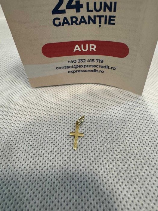 (Ag41) Pandantiv aur 14K B6060.3 - Certificat de garanție!