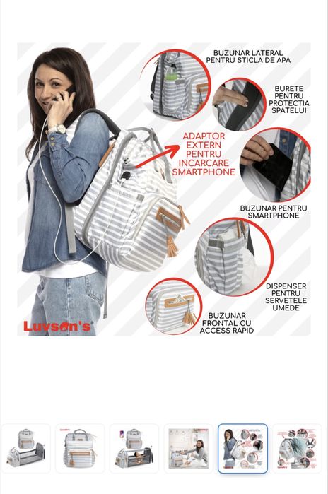 Geanta rucsac extensibil multifunctional Luvson’s
