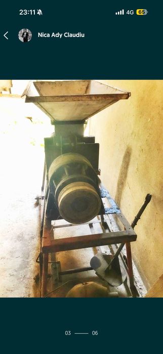 Vând presa struguri inox cu sita din inox