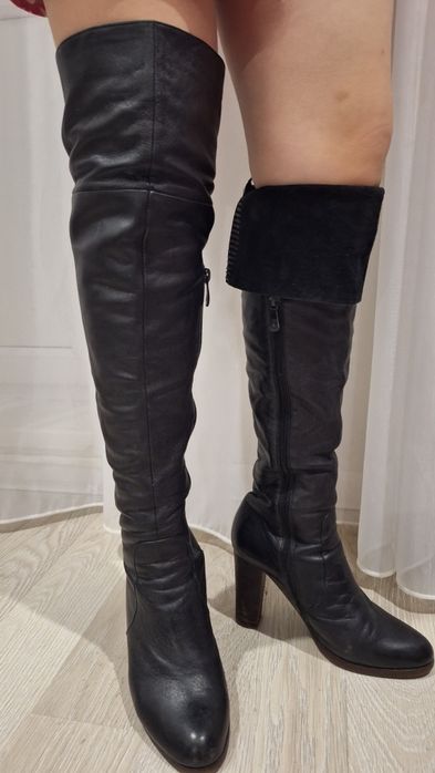 Продам женские сапоги, натуральная кожа