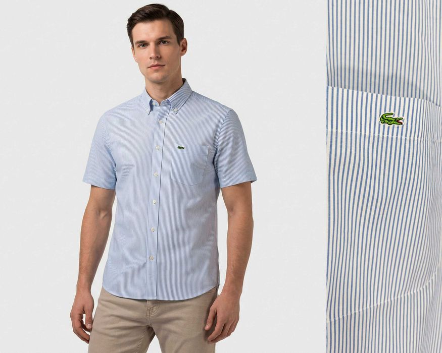 LACOSTE Оригинална риза с къс ръкав размер 41 / L