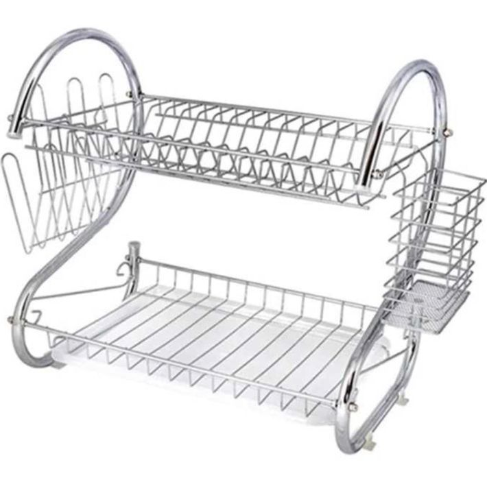 Suport de Vase INOX cu Tava din plastic Suport 6 Pahare