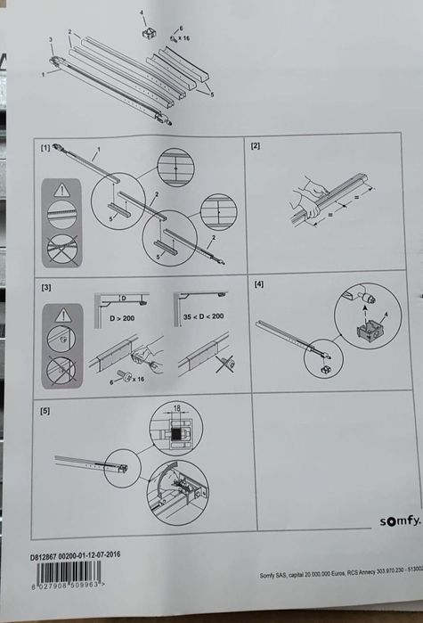Kit automatizare ușa de garaj, Somfy GDK 700 fara motor