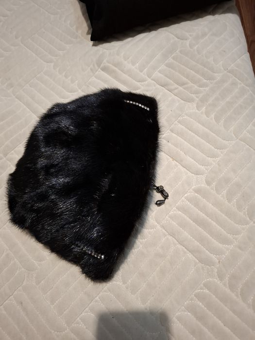 Шапка косынка норковая