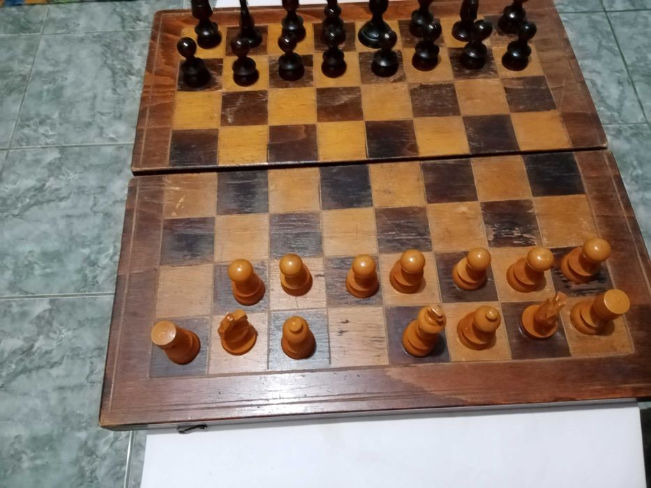 Sah de lemn,caseta mare si medie.