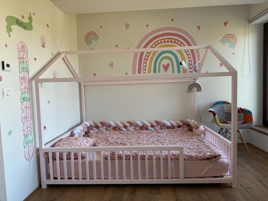 Vand pat lemn casuta tip Montessori